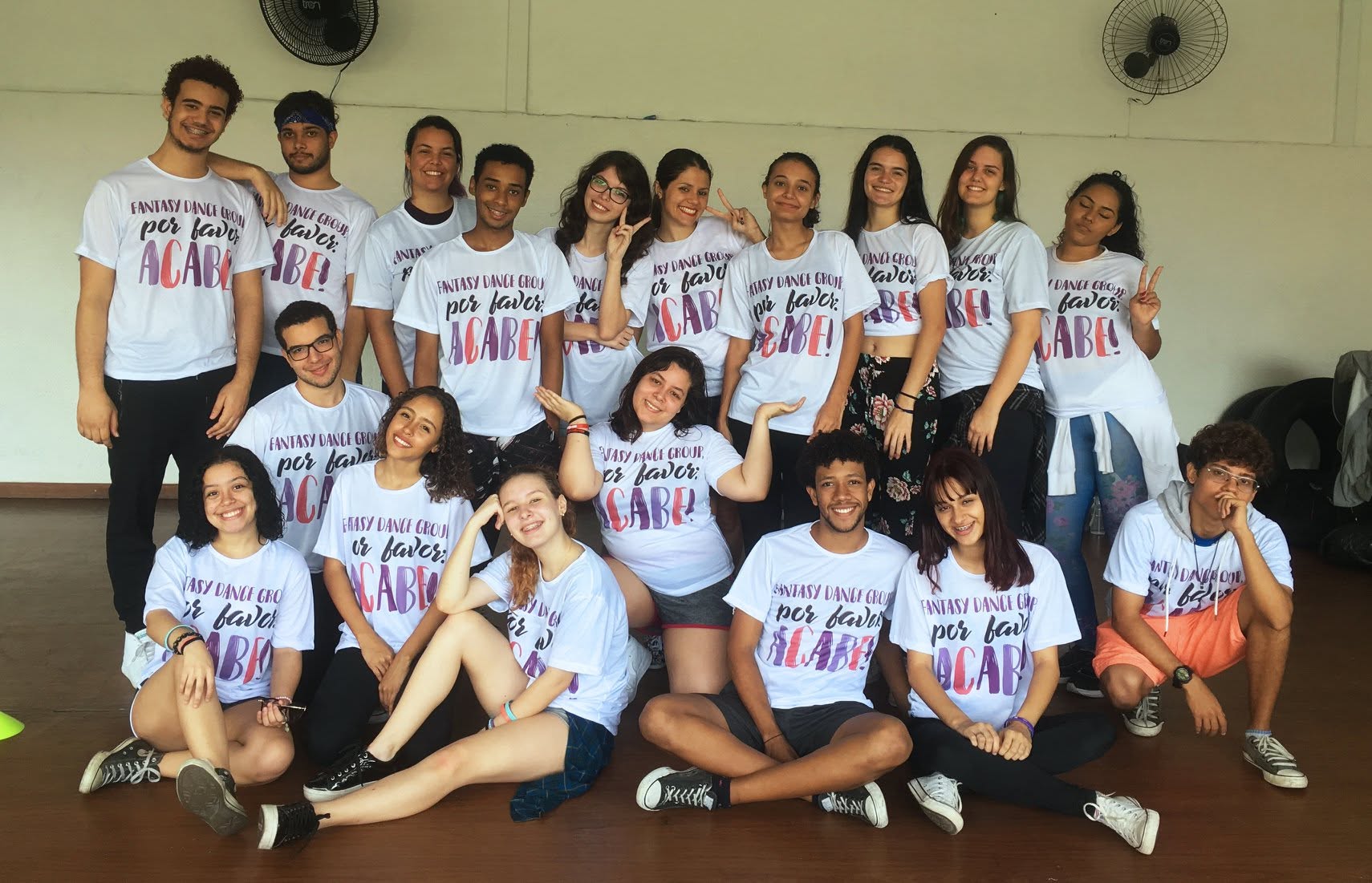 Fantazy Dance Group members in group T-shirts